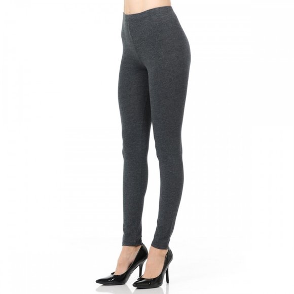 WOMEN'S LONG LEGGING COTTON YOGA GYM FITNESS - Picture 1 of 4